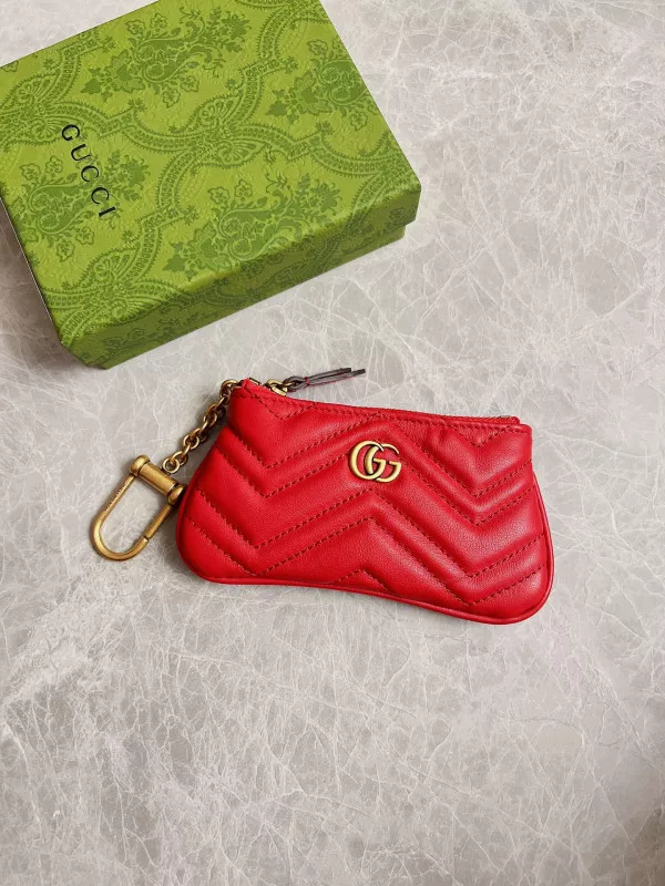 Rep Gucci GG Marmont matelassé key case 0118