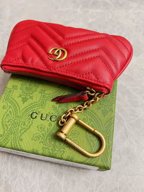 Rep Gucci GG Marmont matelassé key case 0118