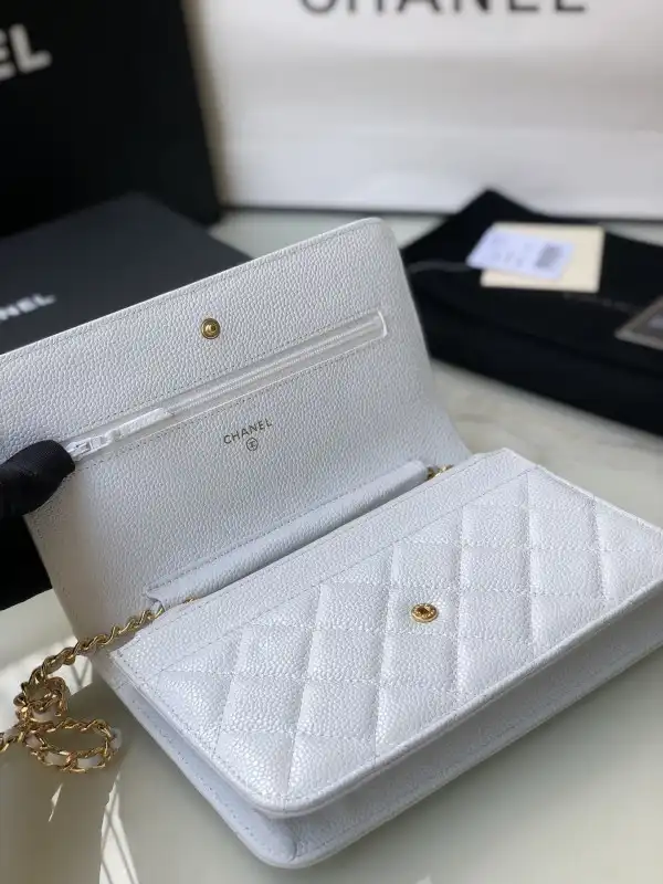 Rep CL CHAIN WALLET CAVIAR 0124