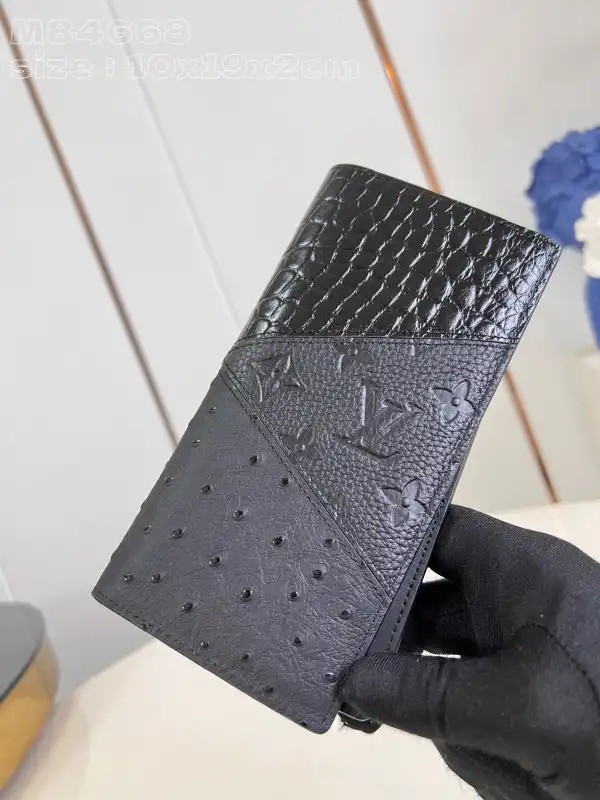 Rep LOUIS VUITTON BRAZZA WALLET-10*19*2cm 0125