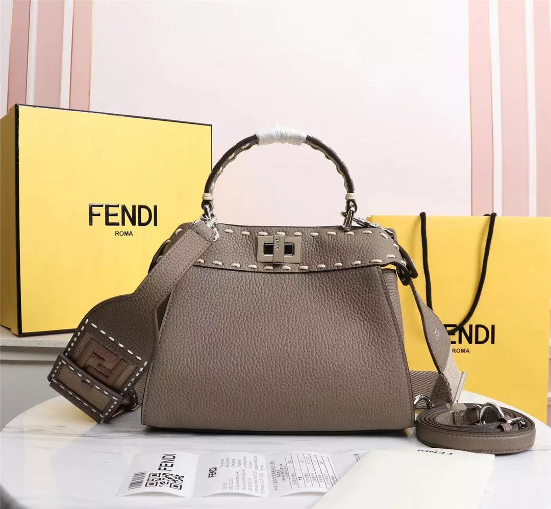 Rep FENDI PEEKABOO MINI BAG-18-23-11cm 0114