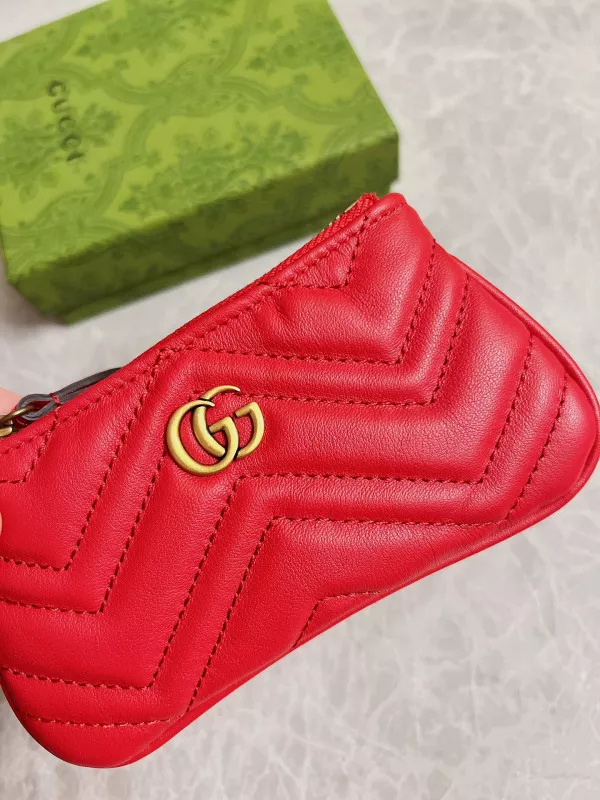 Rep Gucci GG Marmont matelassé key case 0118