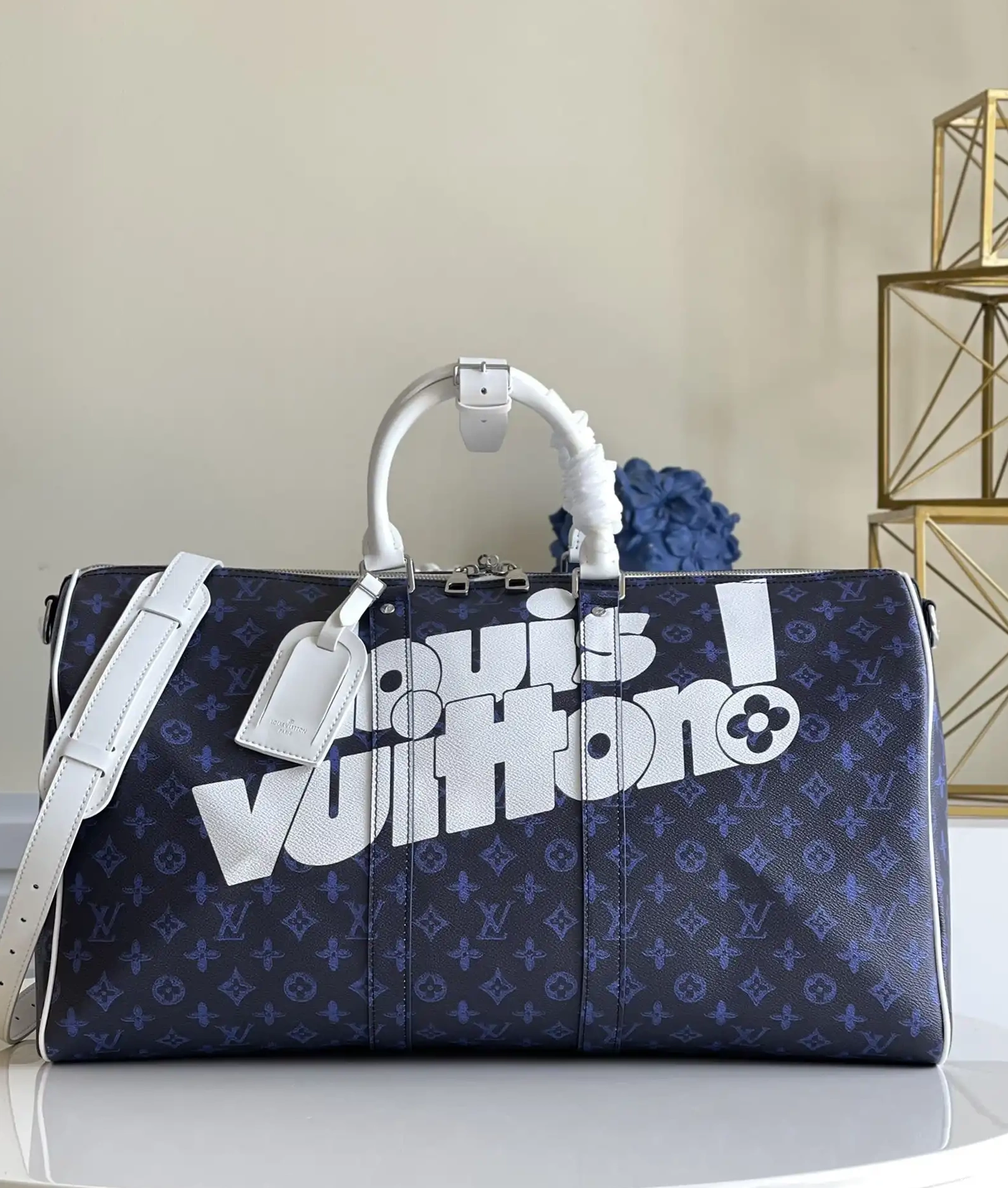 Rep VUITTON BANDOULIERE LOUIS 55 KEEPALL 0226